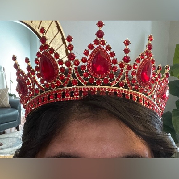 SWEETV Accessories Sweet V Red And Gold Crown Poshmark